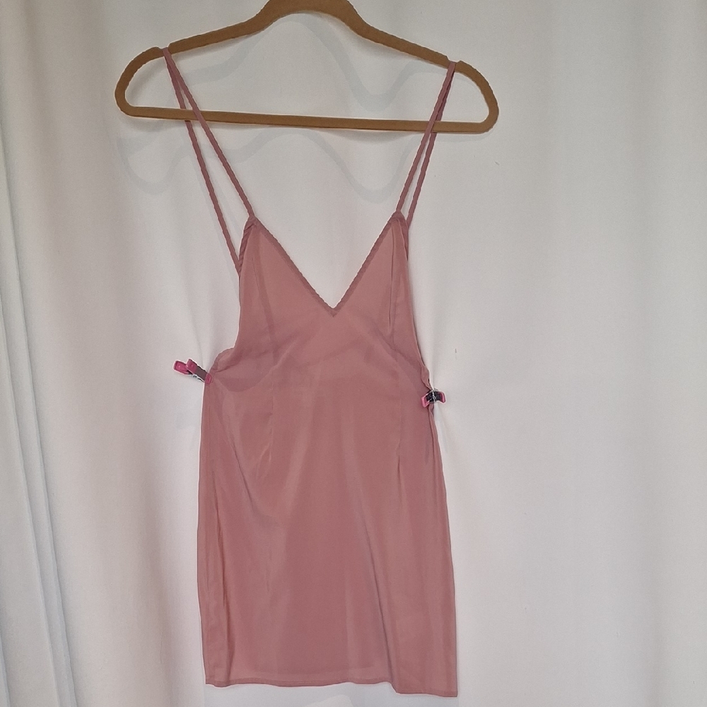 For Love And Lemons Blush Pink Slip/mini Dress Camisole  Size XS